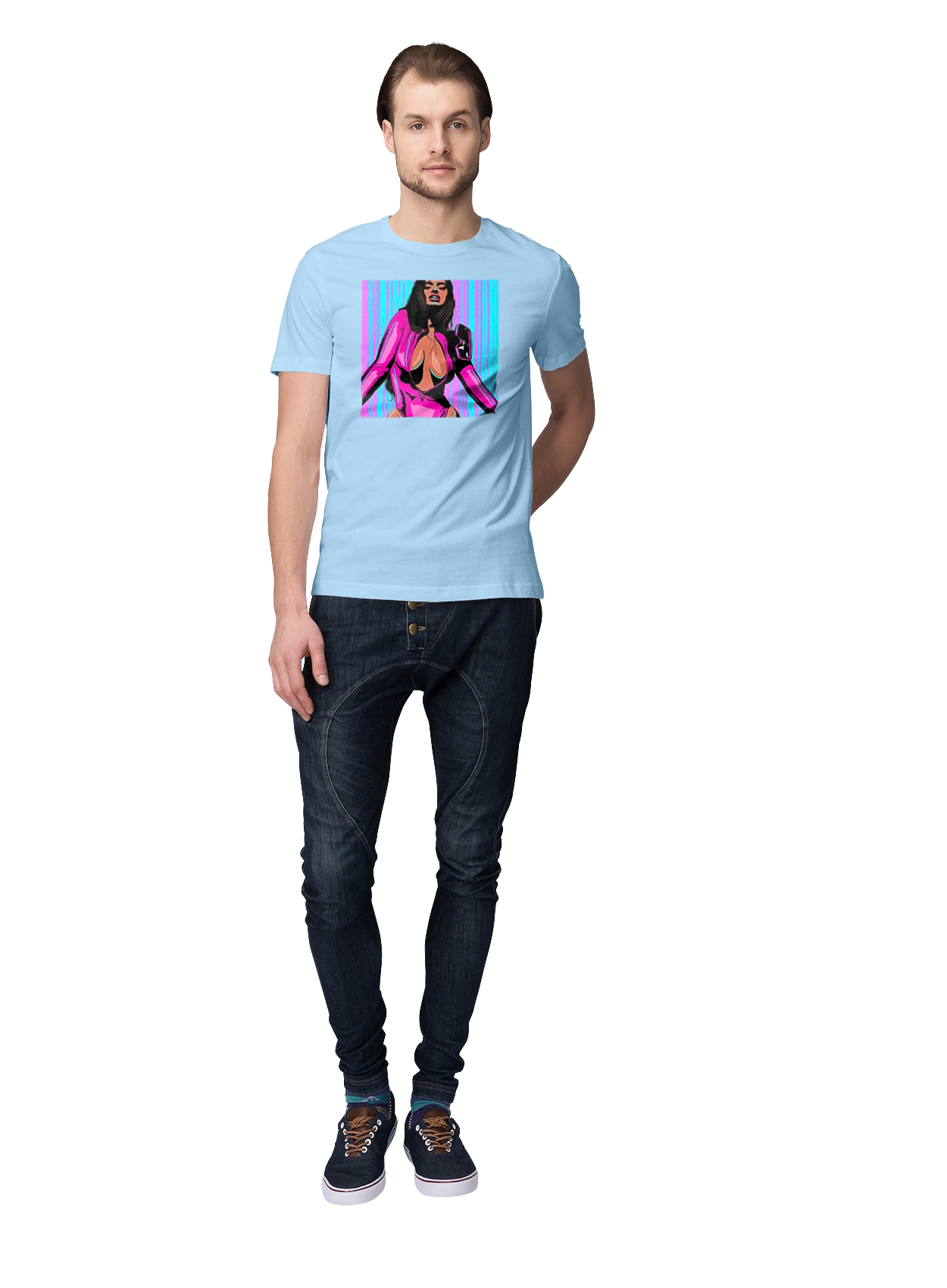 Girl With Deep Neckline