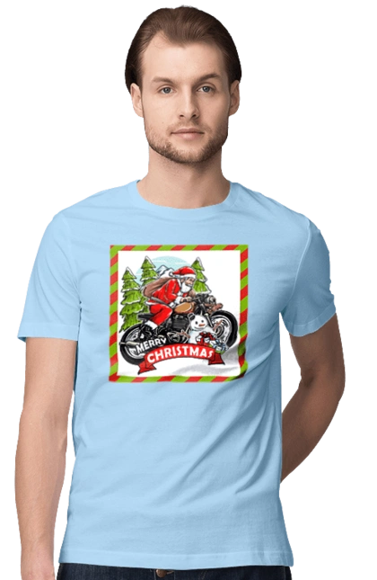 Santa on a motorcycle