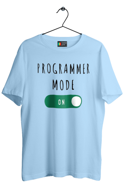 Футболка чоловіча з принтом "Режим програміста". Айті, айтішник, для айтішника, для програміста, подарунок айтішнику, подарунок програмісту, програміст, режим програміста, розробник. 2070702