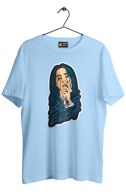 Футболка чоловіча з принтом "Billie Eilish". Активістка, біллі айліш, мизукант, права, співачка, тварини. 2070702