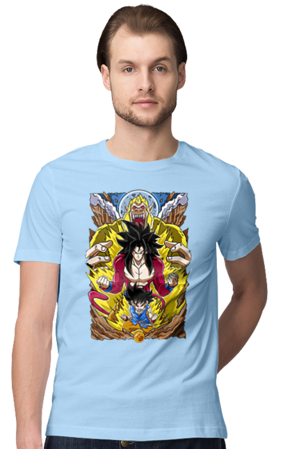 Футболка чоловіча з принтом "Перли дракона". Anime, dragon ball, goku, manga, vegeta, аніме, вегета, гоку, манга, перли дракона. 2070702