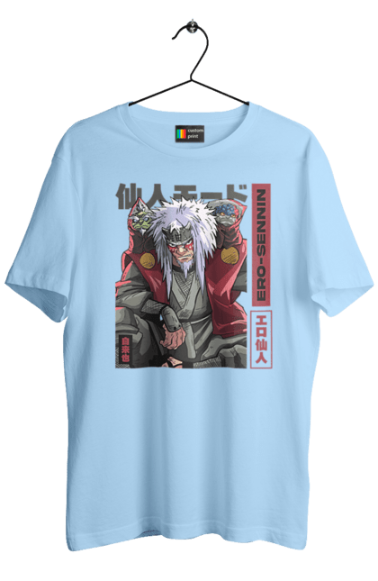 Men's t-shirt with prints Naruto Jiraiya. Anime, hokage, jiraiya, manga, naruto, shinobi, shonen. 2070702