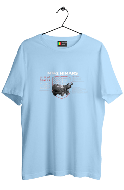 Men`s t-shirt with prints M142 HIMARS. Himars, industrious, m142 himars, weapon. 2070702