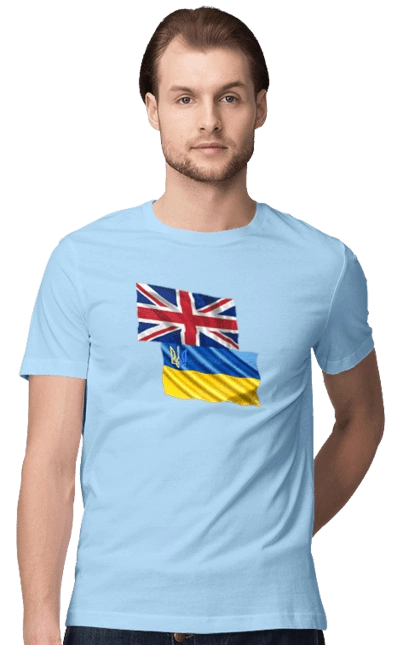 Flag United Kingdom, Flag Ukraine, Support Ukraine
