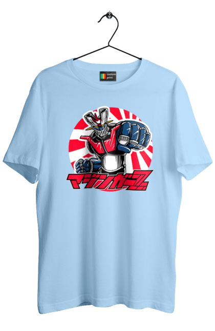 Футболка чоловіча з принтом "Mazinger Z Грендайзер". Goldorak, goldrake, grendizer, mazinger z, mecha, аніме, грендайзер, манга, меха, роботи. 2070702