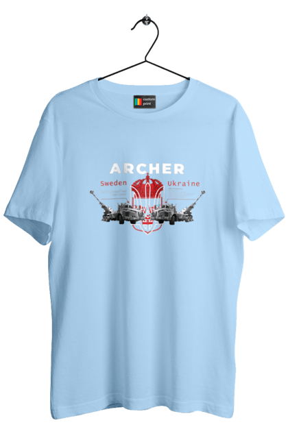 Футболка чоловіча з принтом "Archer". Archer, bayraktar, caesar, himars, javelin, nlaw, patriot, weapon, zaluzhny. 2070702