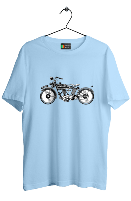 Men`s t-shirt with prints Motorcycle Retro. Moto, motorcycle, retro. 2070702