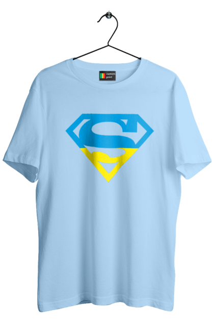 Men`s t-shirt with prints Ukraine super. Super, symbolism, ukraine. 2070702