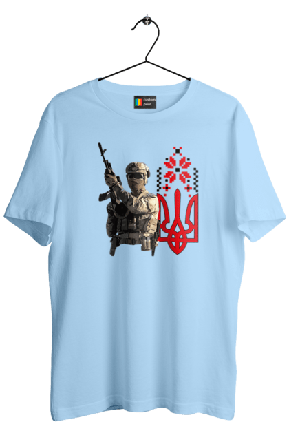 Футболка чоловіча з принтом "Гвардія наступу". F 16, himars, leopard, patriot, гвардія наступу, контрнаступ, літо 2023, літо контрнаступ, перемога. 2070702