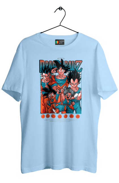 Футболка мужская с принтом Жемчуг дракона. Anime, dragon ball, goku, manga, vegeta, аниме, вегета, гоку, жемчуг дракона, манга. 2070702