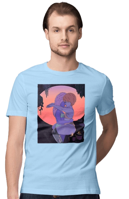 Purple Girls Hugging