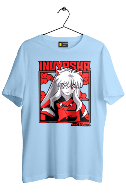 Men's t-shirt with prints Inuyasha. Anime, guardian demon, inuyasha, manga, rumiko takahashi. 2070702