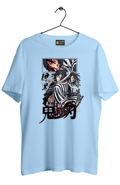 Men's t-shirt with prints Demon Slayer Obanai. Anime, demon slayer, iguro, kimetsu no yaiba, manga, obanai, obanai iguro, serial. 2070702