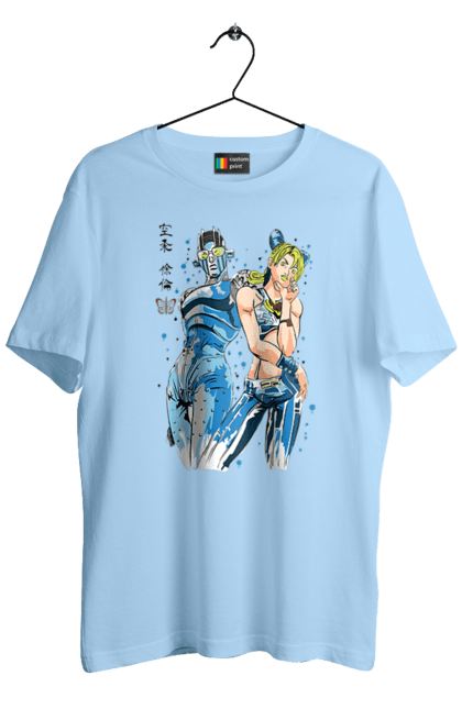 Men's t-shirt with prints JOJO Jolyne Cujoh. Anime, jojo, jojo`s bizarre adventure, jojo’s bizarre adventure, jolyne cujoh, manga. 2070702