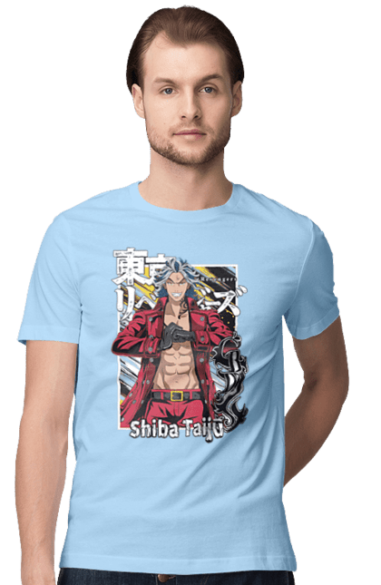 Men's t-shirt with prints Tokyo Revengers Taiju Shiba. Anime, manga, shiba, taiju, taiju shiba, tokyo avengers, tokyo revengers. 2070702