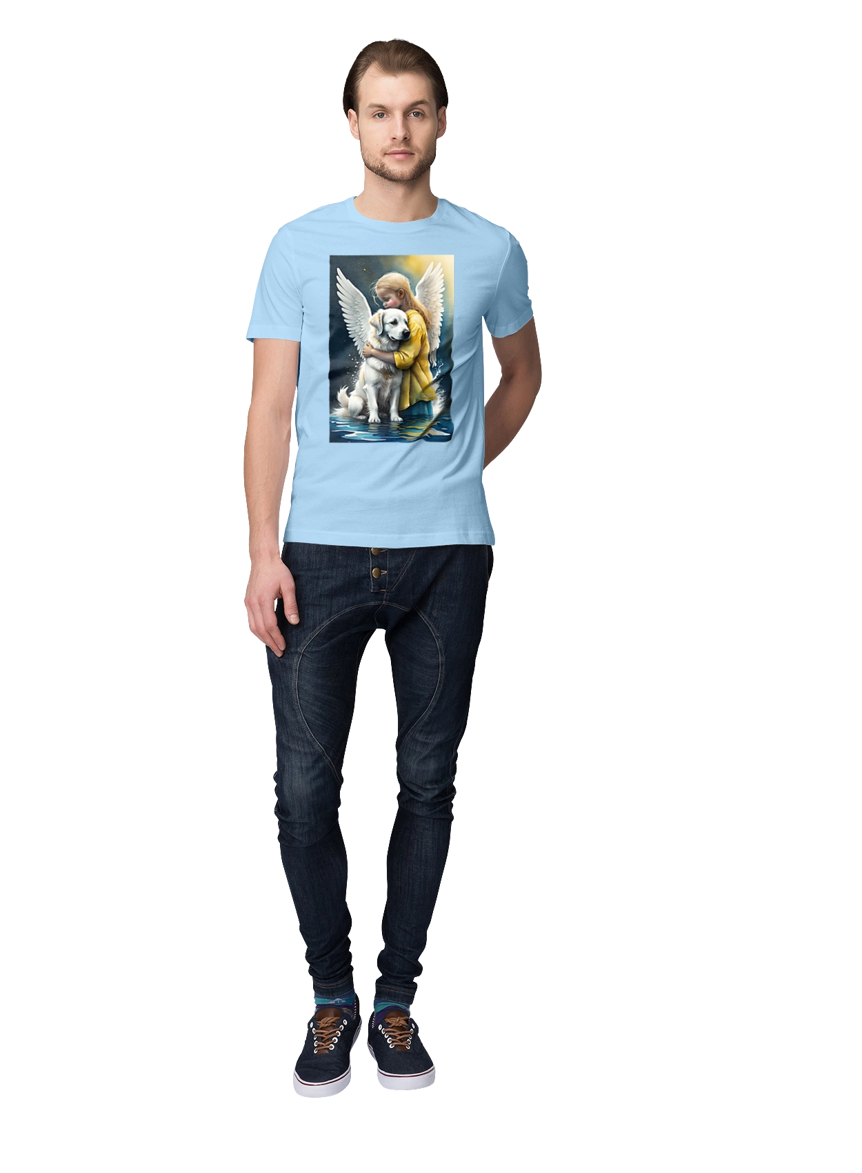 Дівчинка та собака ангел [память загиблим тваринам]