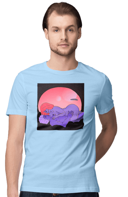 Футболка чоловіча з принтом "Інопланетяни Дівчина І Хлопець". Голі, дівчина, хлопець. 2070702