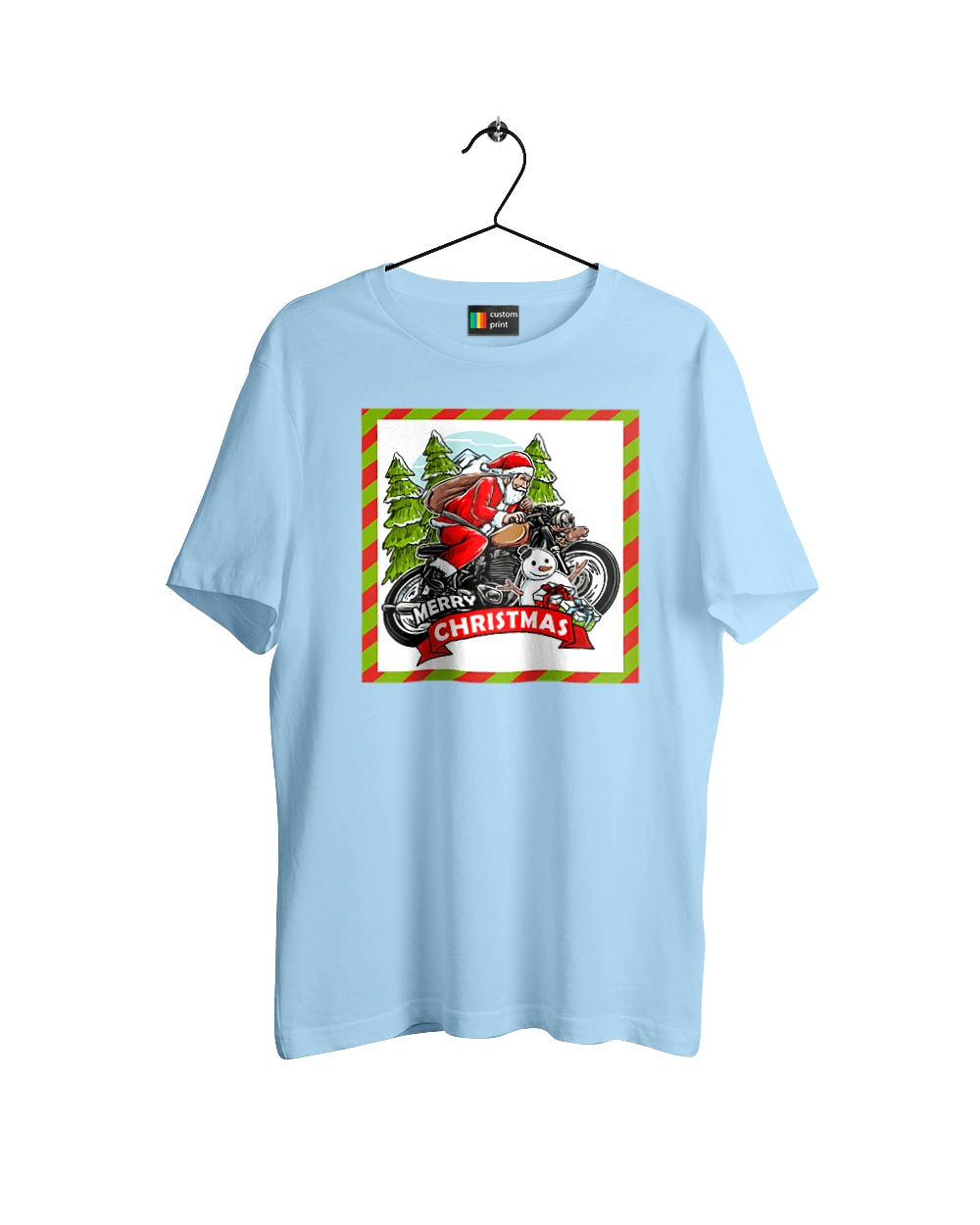 Santa on a motorcycle