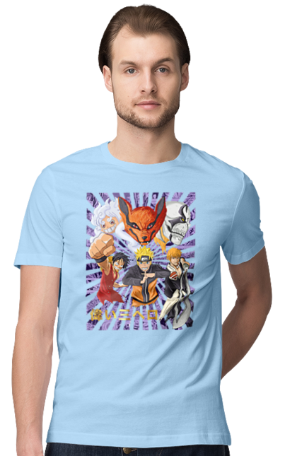 Men's t-shirt with prints Anime. Anime, fandom, light novel, manga. 2070702