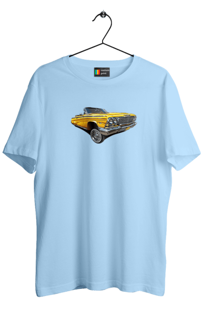 Men`s t-shirt with prints Car. Car, chevrolet, classic, impala, lowrider. 2070702