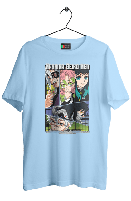 Men's t-shirt with prints Demon Slayer Hashira. Anime, demon slayer, hashira, kimetsu no yaiba, manga. 2070702