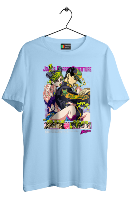 Men's t-shirt with prints JOJO Jolyne Cujoh. Anime, jojo, jojo`s bizarre adventure, jojo’s bizarre adventure, jolyne cujoh, manga. 2070702