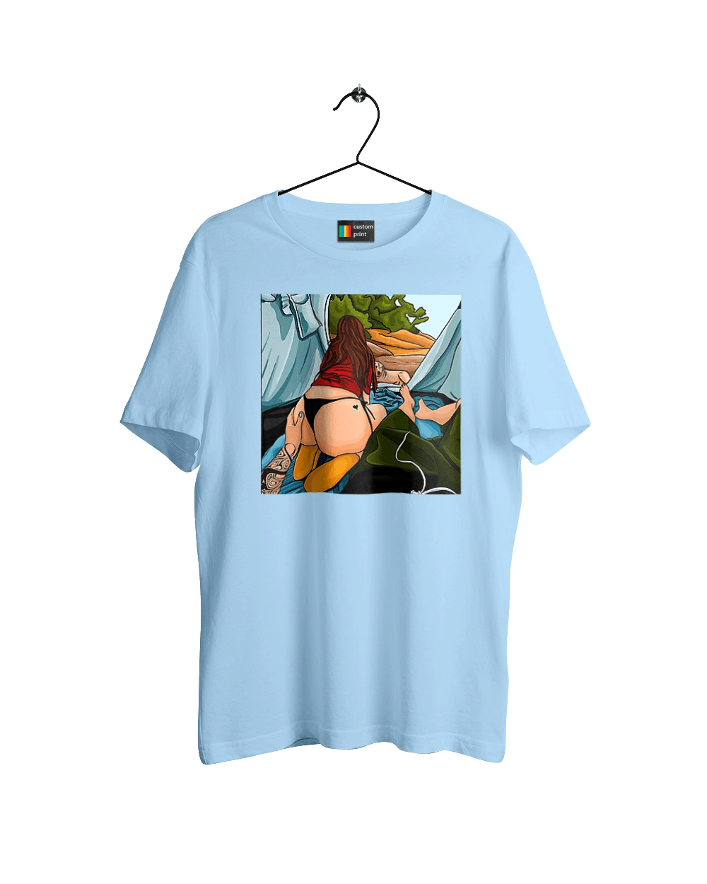 Rest With Favorite In The Tent