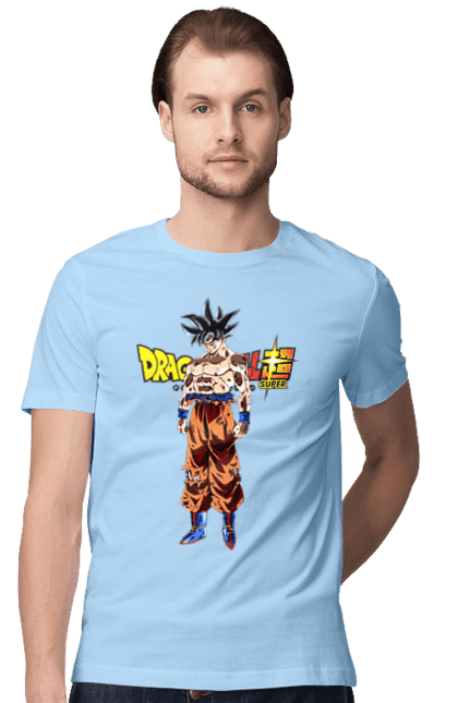 Футболка чоловіча з принтом "Перли дракона Сон Гоку". Dragon ball, manga, son goku, аніме, гоку, манга, перли дракона, сон гоку. 2070702