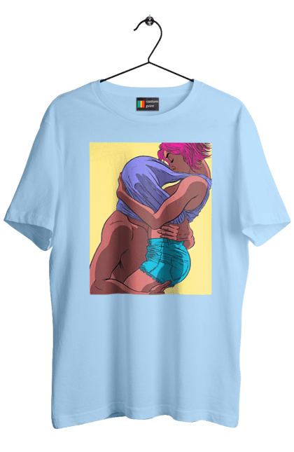 Футболка чоловіча з принтом "Чоловік Під Майкою У Дівчата". Пристрасть, сиськи. 2070702