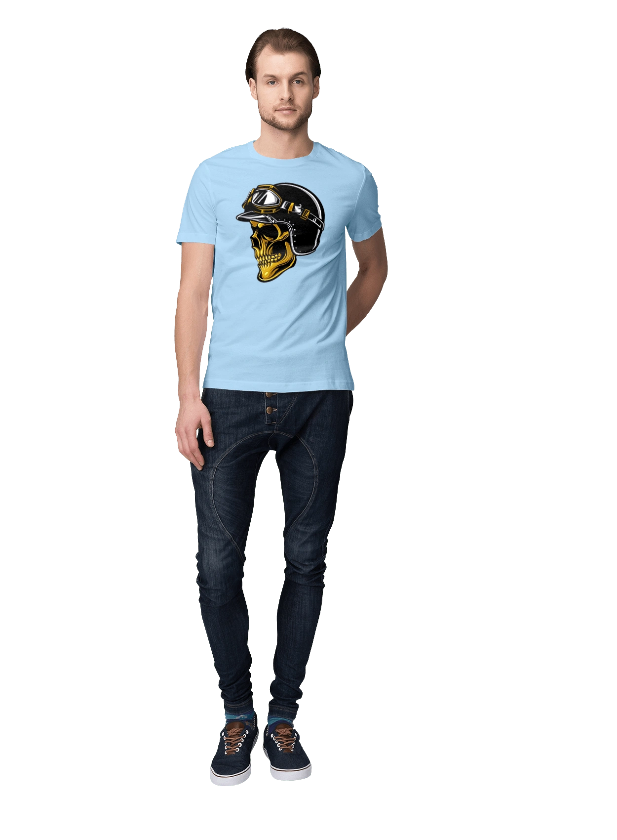 Череп в мотошоломі