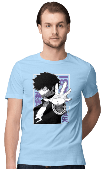 Футболка мужская с принтом Моя геройская академия Даби. Dabi, my hero academia, todoroki, toya todoroki, академия юэй, аниме, даби, манга, моя геройская академия, тойя тодороки. 2070702