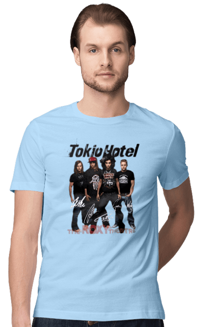 Футболка чоловіча з принтом "Tokio Hotel". Tokio hotel, альтернативний рок, група, електронік рок, музика, пауер піп, піп, поп рок, рок. 2070702