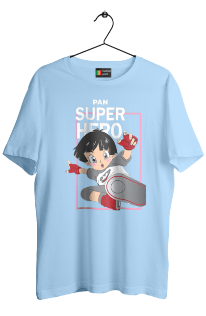 Men's t-shirt with prints Dragon Ball Super Pan. Anime, dragon ball, dragon ball super, dragon ball: super, dragonball super hero, lady, pan. 2070702