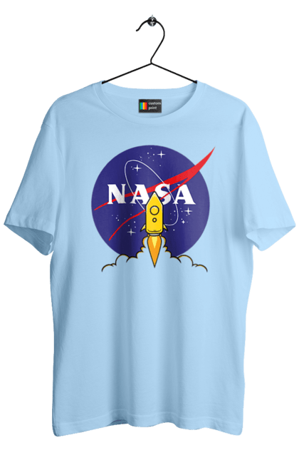 Men's t-shirt with prints NASA. Aeronautics, astronautics, aviation, nasa, research, rocket, science, space, technologies, usa. 2070702