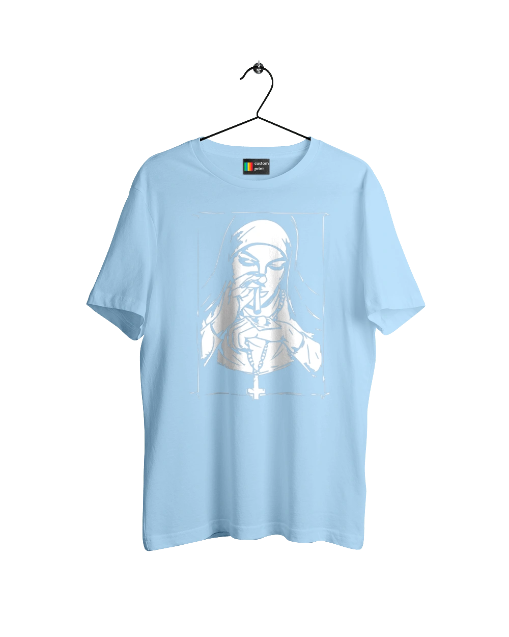 Монашка нюхає порошок