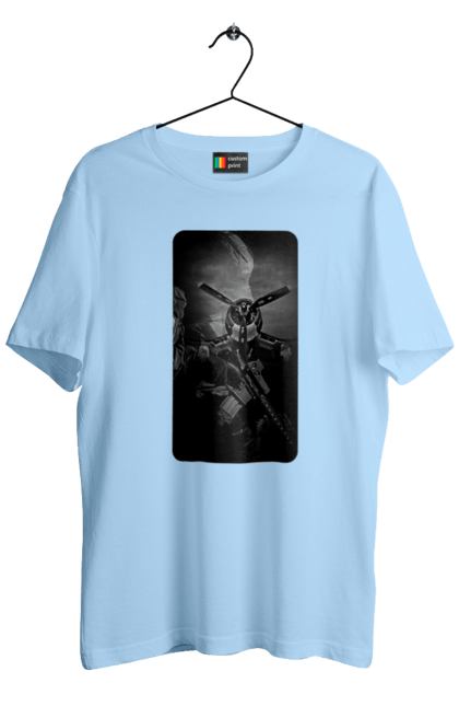 Футболка чоловіча з принтом "Слава зсу". Гвинтівка, зброя, літак, перемога, солдат, україна. 2070702