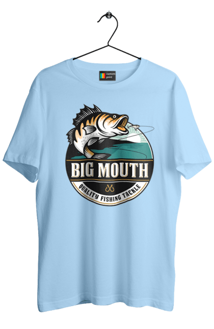 Men`s t-shirt with prints Fishing. Fish, fisherman, fisherman`s fork, fishing, hobby. 2070702