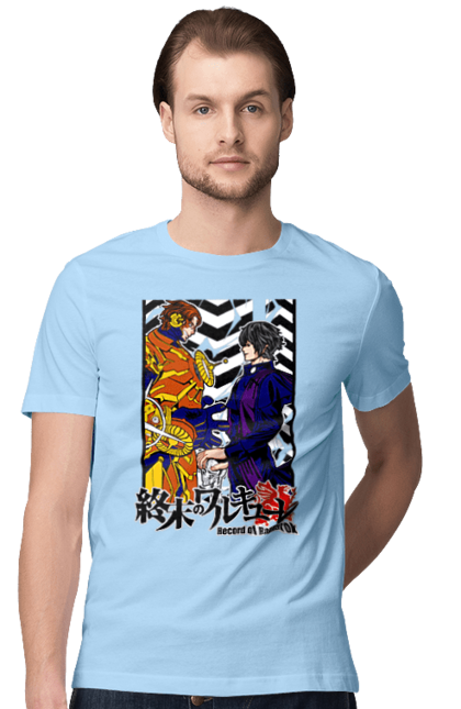 Men's t-shirt with prints Record of Ragnarok Nikola Tesla VS Beelzebub. Anime, beelzebub, comics, manga, netflix, nikola tesla, record of ragnarok. 2070702