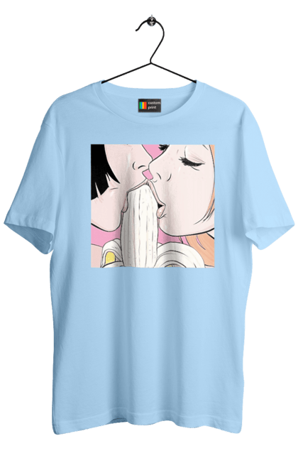 Футболка чоловіча з принтом "Дівчата Їдять Банан". Лизати, смоктати. 2070702