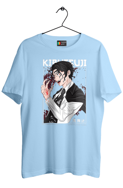 Men's t-shirt with prints Demon Slayer Muzan. Anime, demon slayer, eternal paradise faith, kimetsu no yaiba, manga, muzan, twelve kizuki, upper rank six. 2070702