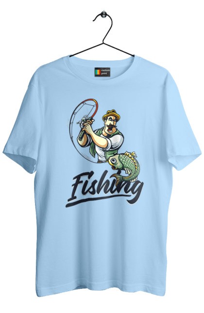 Men`s t-shirt with prints Fishing. Fish, fishing, summer, vacation. 2070702