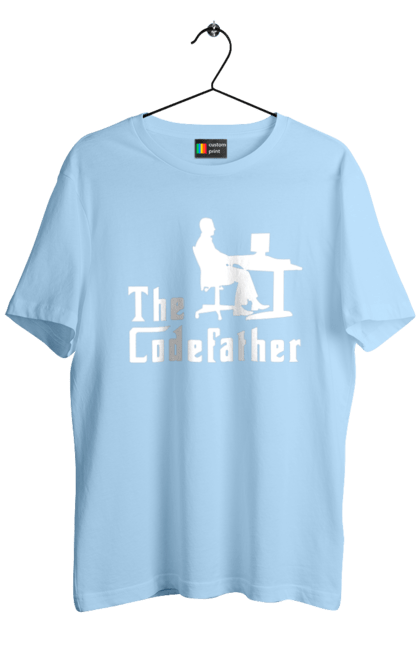 Футболка чоловіча з принтом "Батько коду". Айті, айтішник, батько коду, для айтішника, для програміста, подарунок айтішнику, подарунок програмісту, програміст, розробник. 2070702