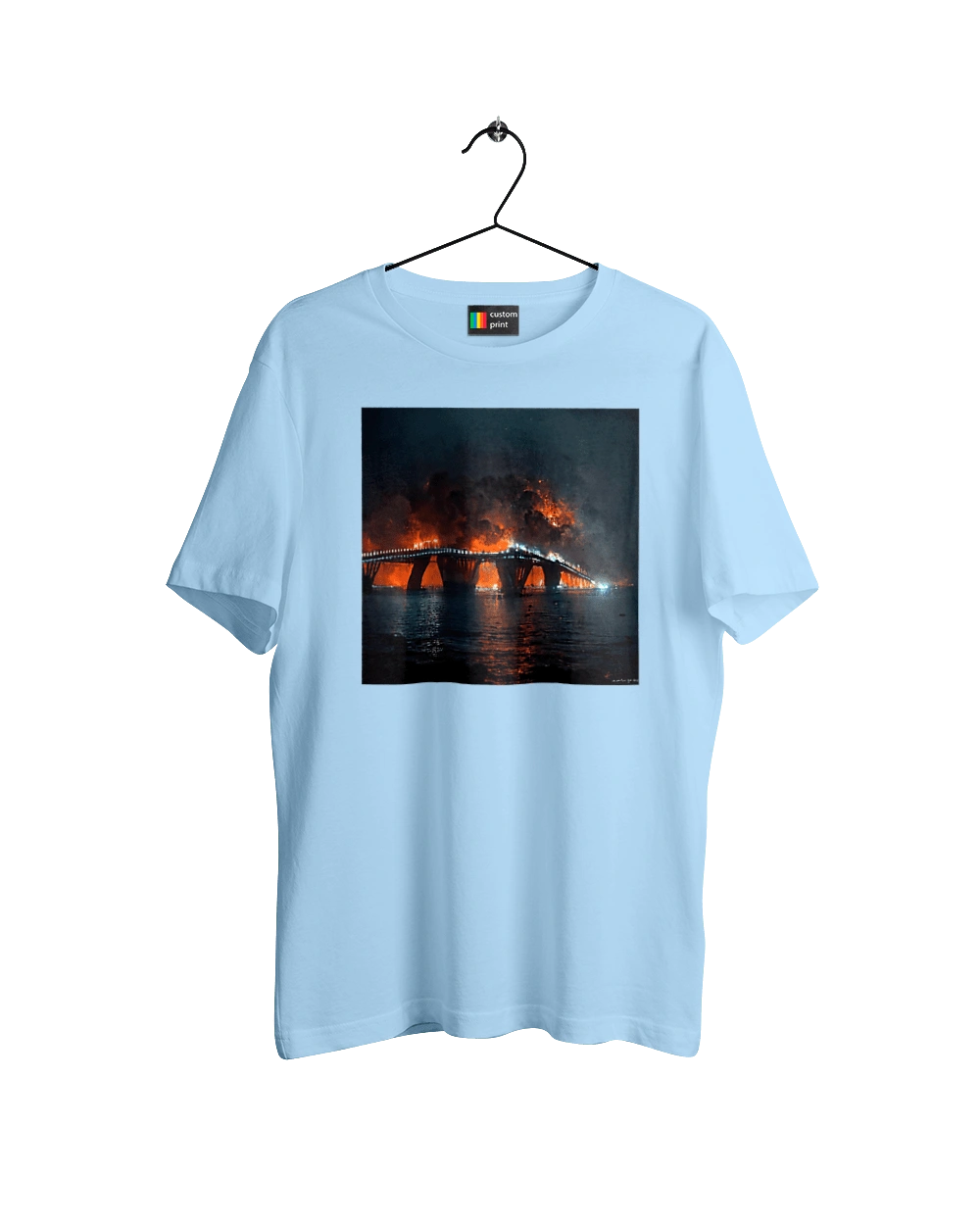 The Crimean bridge is on fire