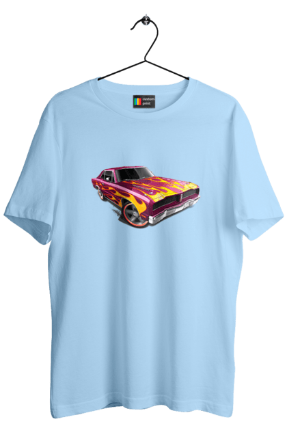 Футболка чоловіча з принтом "Машина вогонь". Їзда, машина, швидкість. 2070702