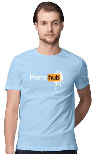 Футболка чоловіча з принтом "Porn hub". Гумор, зсу хаб, порно хаб, порнохаб, приколы. 2070702