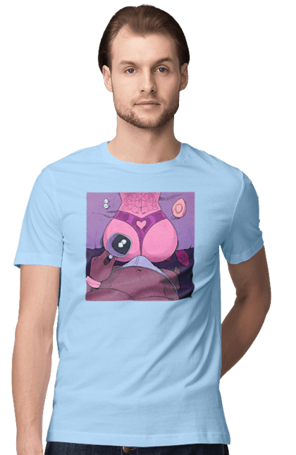 Футболка чоловіча з принтом "Ранкова Кава З Жопкою". Гола, жопа, кава, труси. 2070702