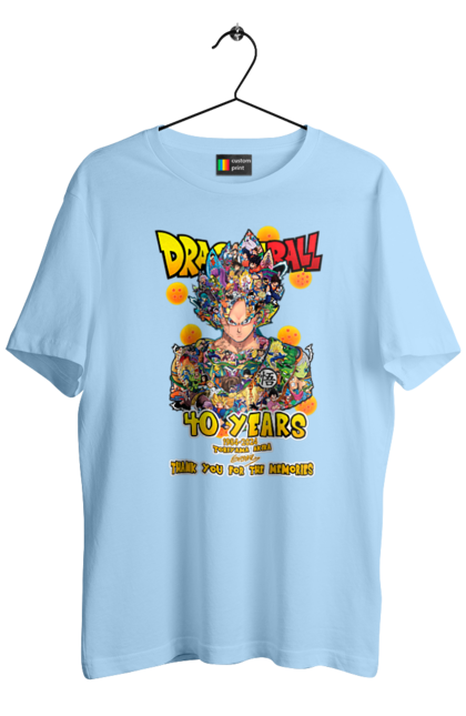 Men's t-shirt with prints Dragon Ball. Anime, dragon ball, goku, manga, tv series, vegeta. 2070702