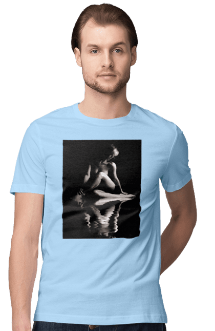 Футболка чоловіча з принтом "Краса тіла". Вигини жіночого тіла, грація тіла, груди, жіноче тіло, жіночі груди, краса тіла. 2070702