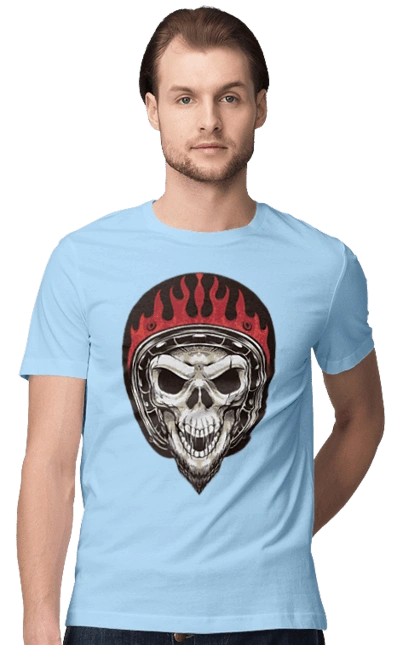 Череп в мотошоломі