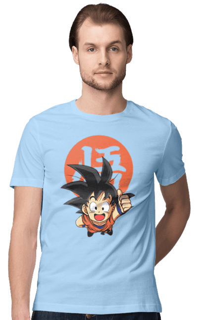 Футболка чоловіча з принтом "Перли дракона Сон Гоку". Dragon ball, manga, son goku, аніме, гоку, манга, перли дракона, сон гоку. 2070702